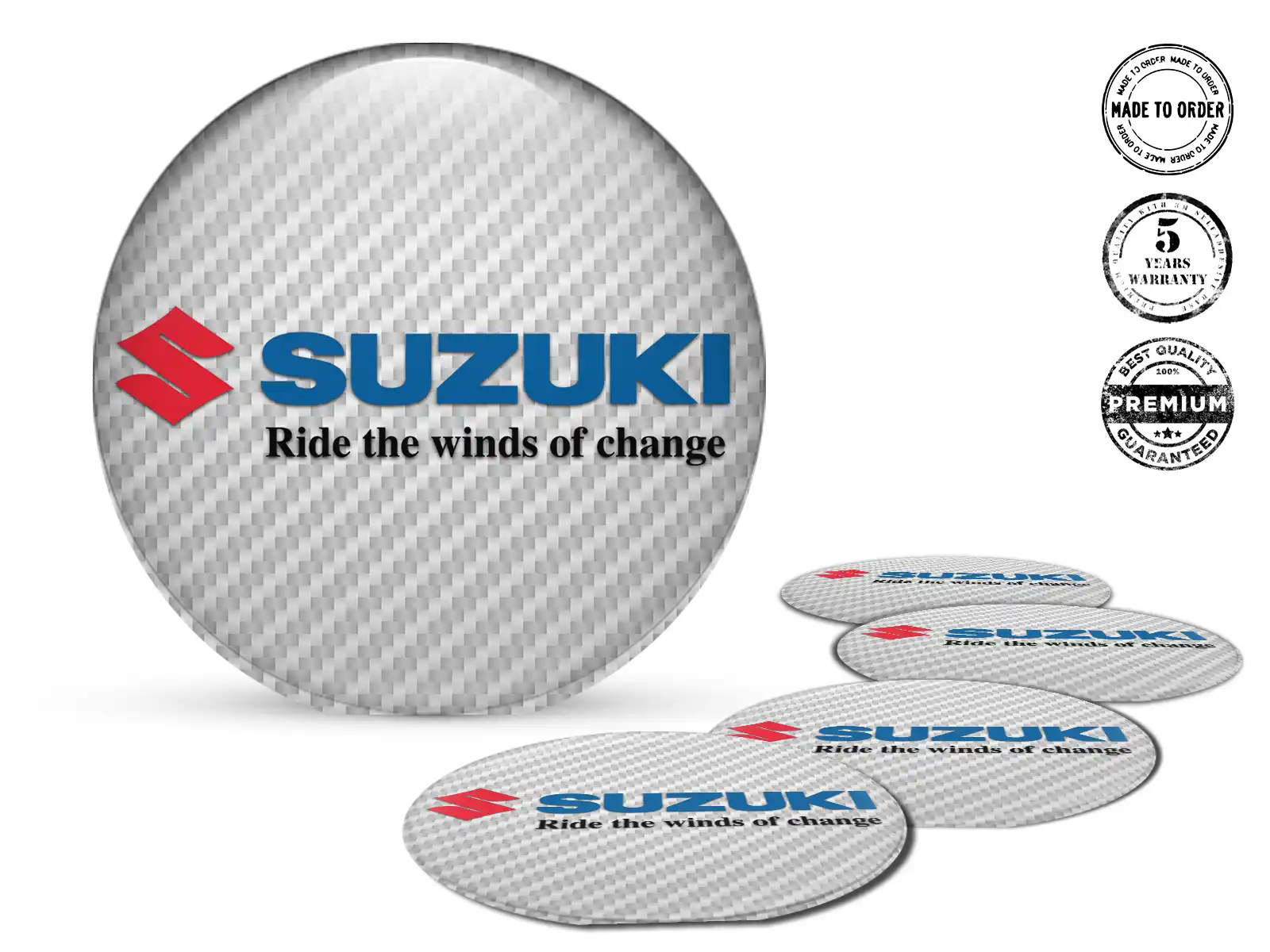 Suzuki Nabenaufkleber Stil Individuelle Dome-Labels